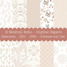 Load image into Gallery viewer, Boho Neutral Seamless Pattern