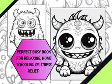 Load image into Gallery viewer, Cute monster coloring pages - 100