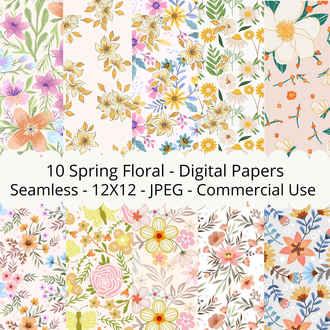 Spring Floral Seamless Pattern