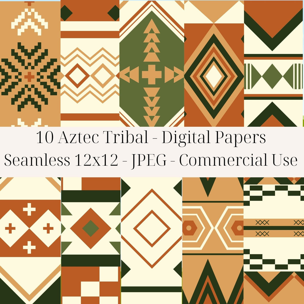 Tribal Aztec Seamless Pattern